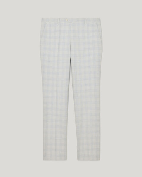 Prince of Wales Check Tailored Pant, Grey Check, hi-res